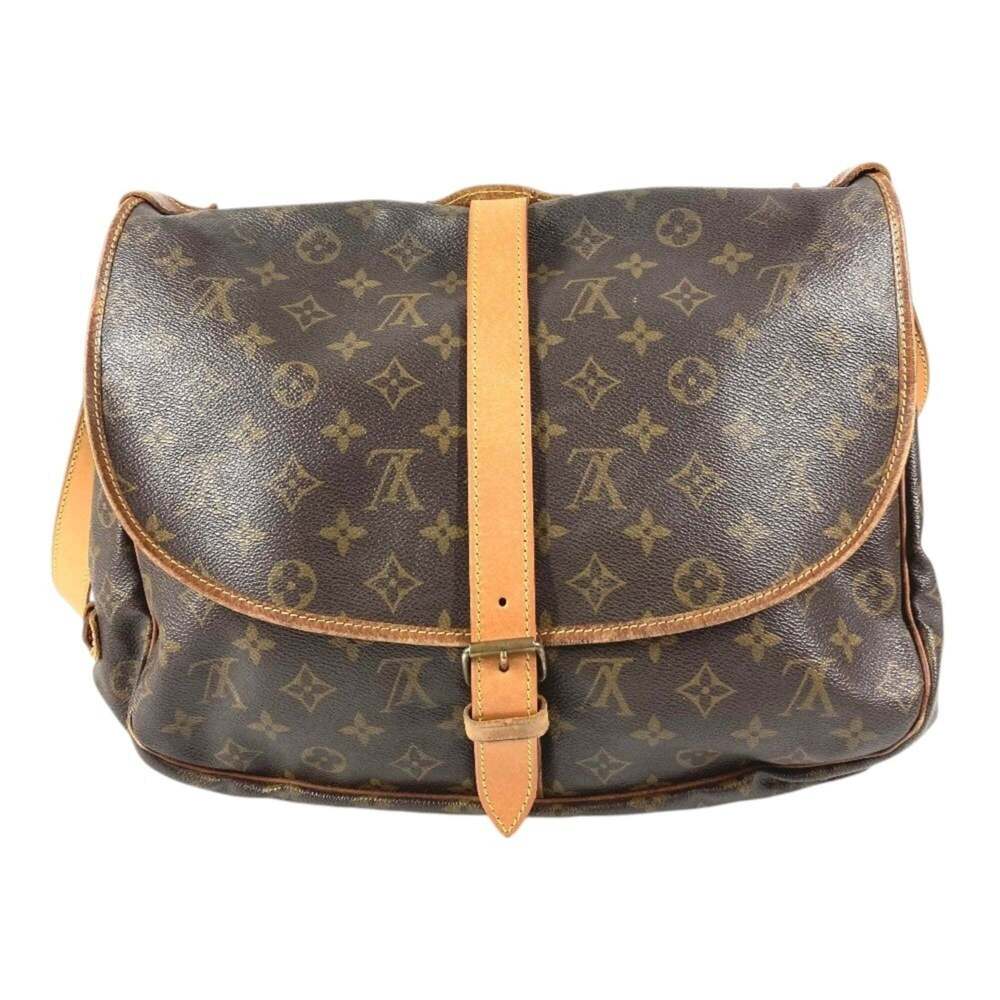 LOUIS VUITTON M42254 Monogram Saumur 35 Handbag, Crossbody Bag, Flap Shoulder... - Picture 2 of 16